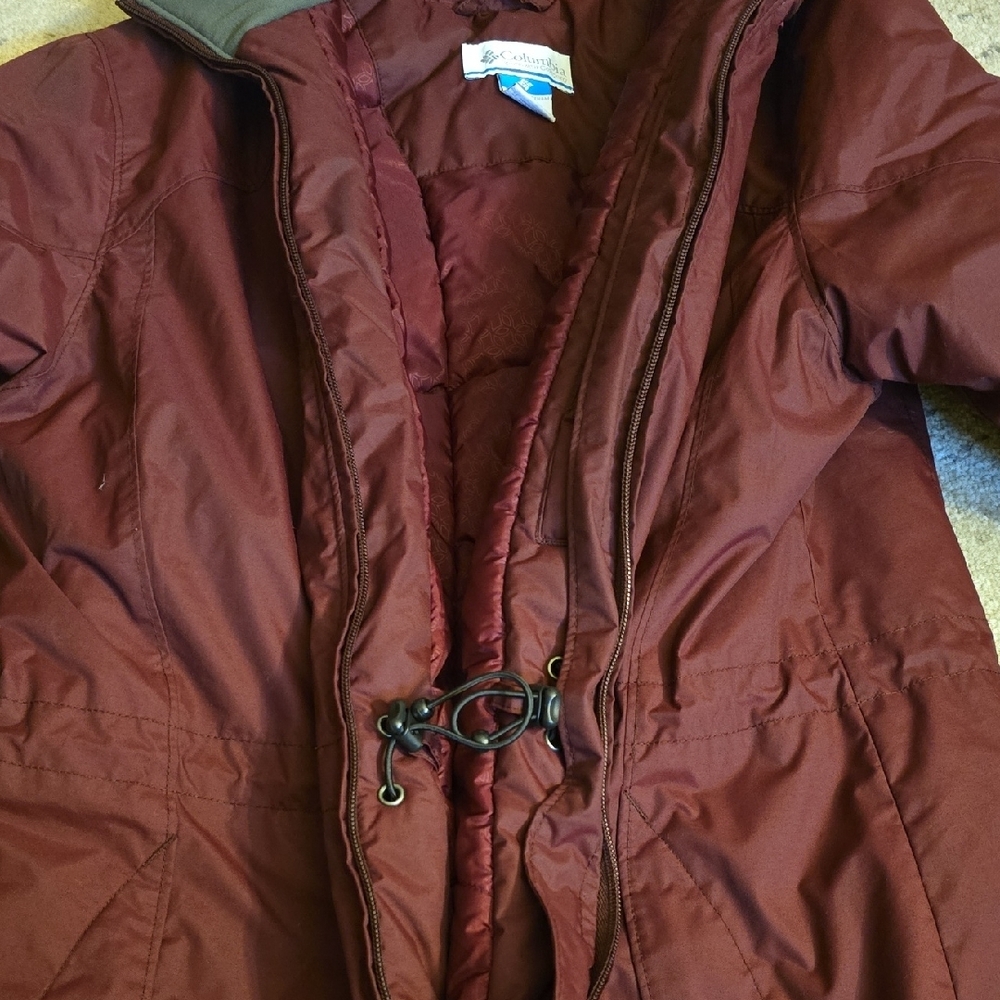 Columbia Women's Burgundy Jacket with Pink Accents, Preowned - Picture 9 of 16